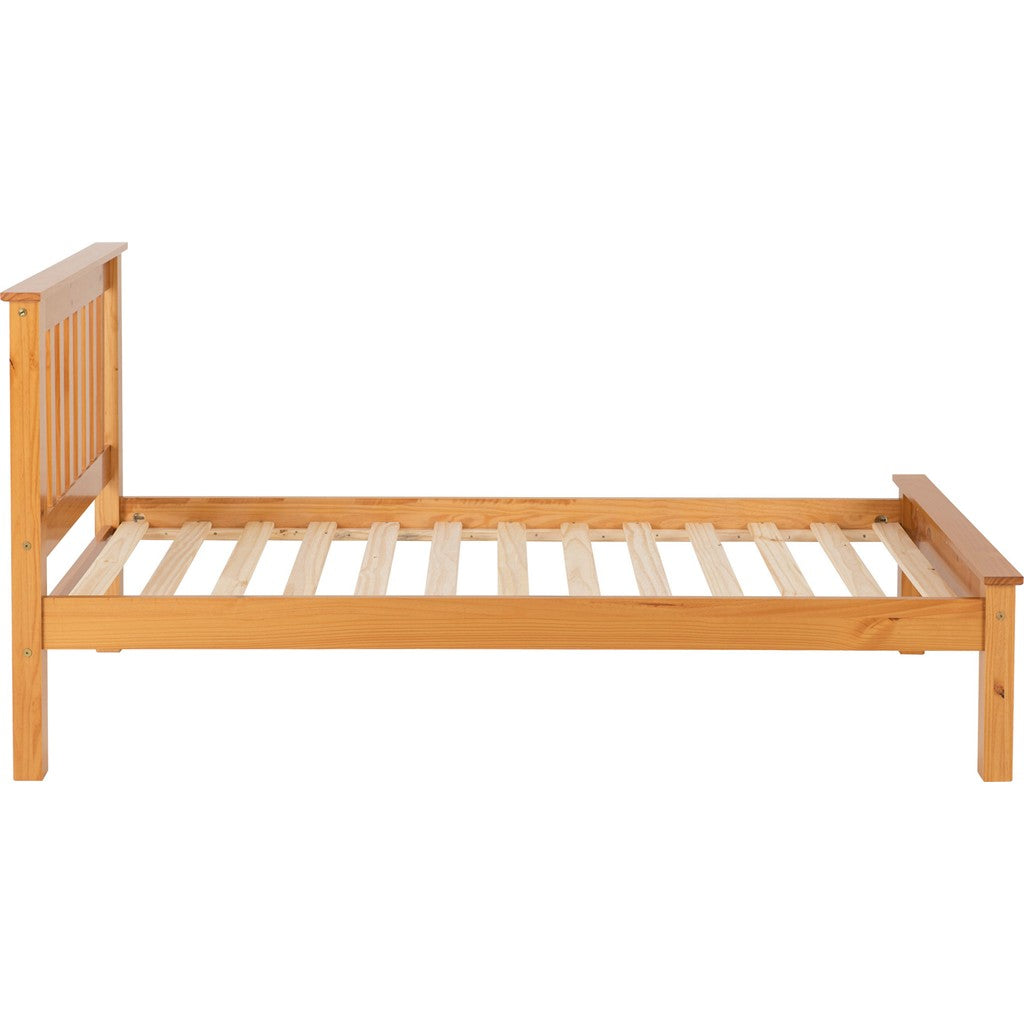 Monaco Single Bedframe-Furniture-Seconique-Grey / Oak Effect-High-Levines Furniture