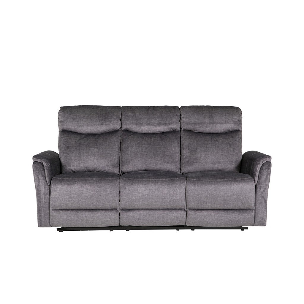 Mortimer 3 Seater Sofa (Recliner)-Furniture-Vida-Graphite-Levines Furniture