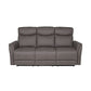 Mortimer 3 Seater Sofa (Recliner)-Furniture-Vida-Grey-Levines Furniture