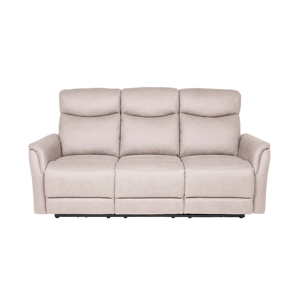 Mortimer 3 Seater Sofa (Recliner)-Furniture-Vida-Taupe-Levines Furniture