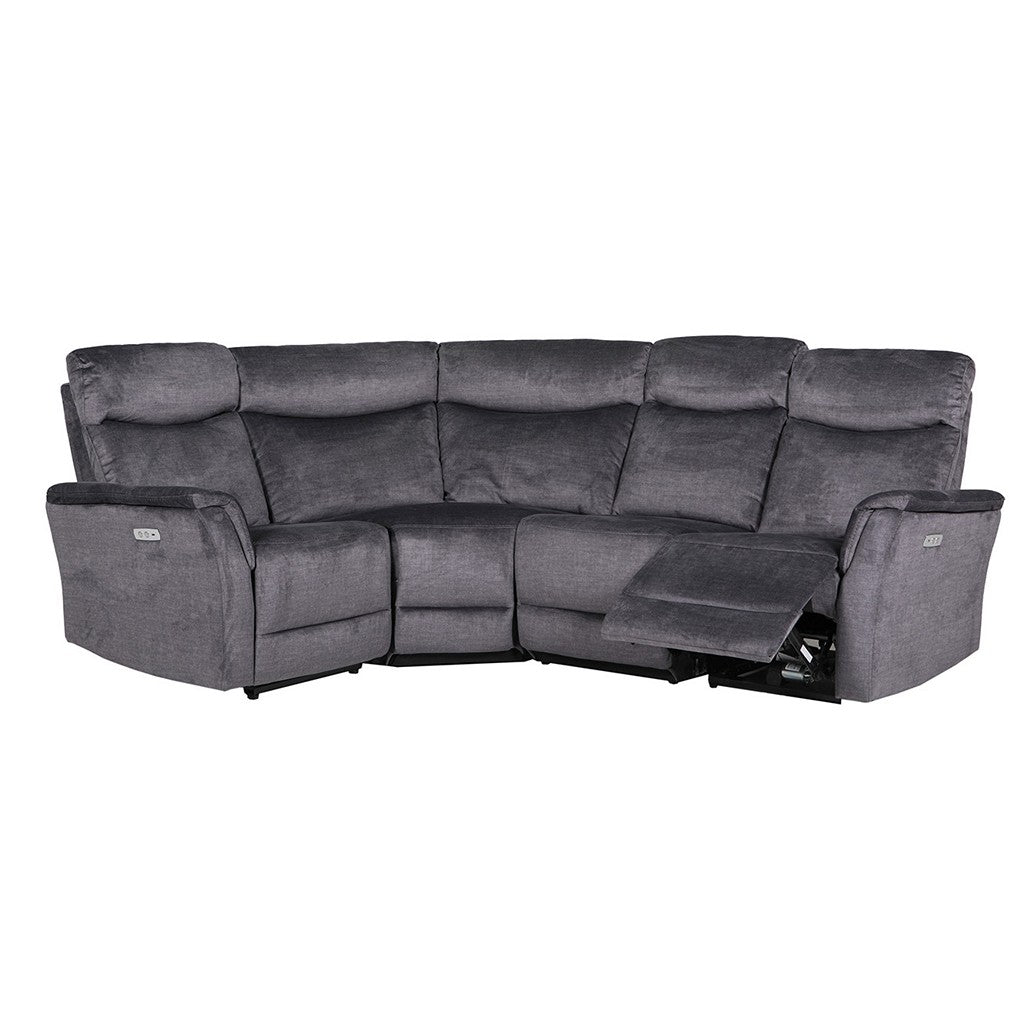 Mortimer Corner Group (Recliner)-Furniture-Vida-Graphite-Levines Furniture