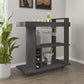 Naples Breakfast Bar / Drinks Cart-Furniture-Seconique-Black / Pine Effect-Levines Furniture