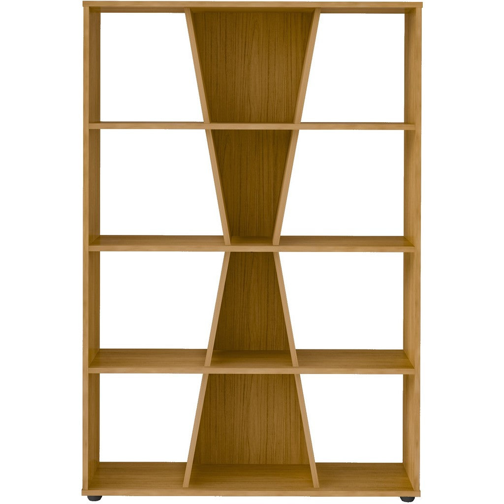 Naples Medium Bookcase-Furniture-Seconique-Oak Effect-Levines Furniture