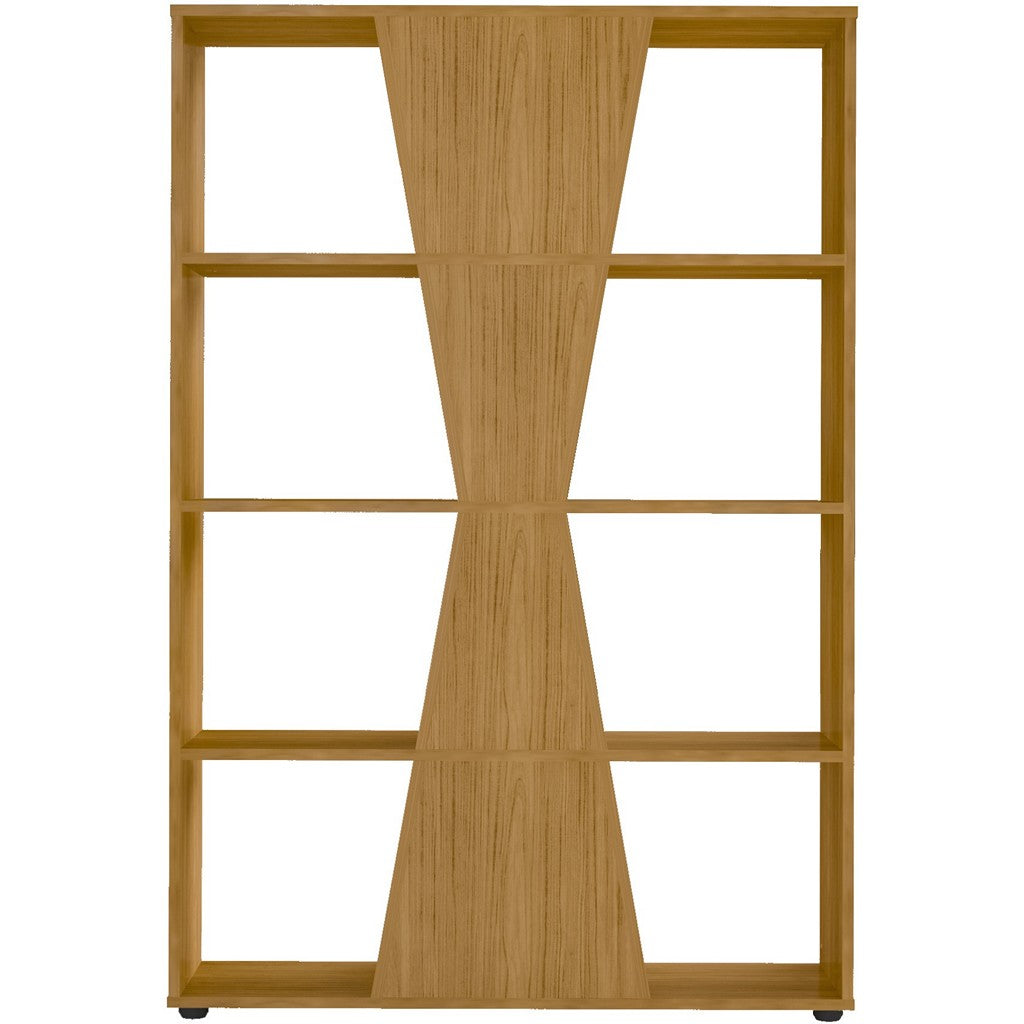 Naples Medium Bookcase-Furniture-Seconique-Oak Effect-Levines Furniture