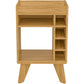 Naples Mini Bar / Side Table-Furniture-Seconique-Oak Effect-Levines Furniture