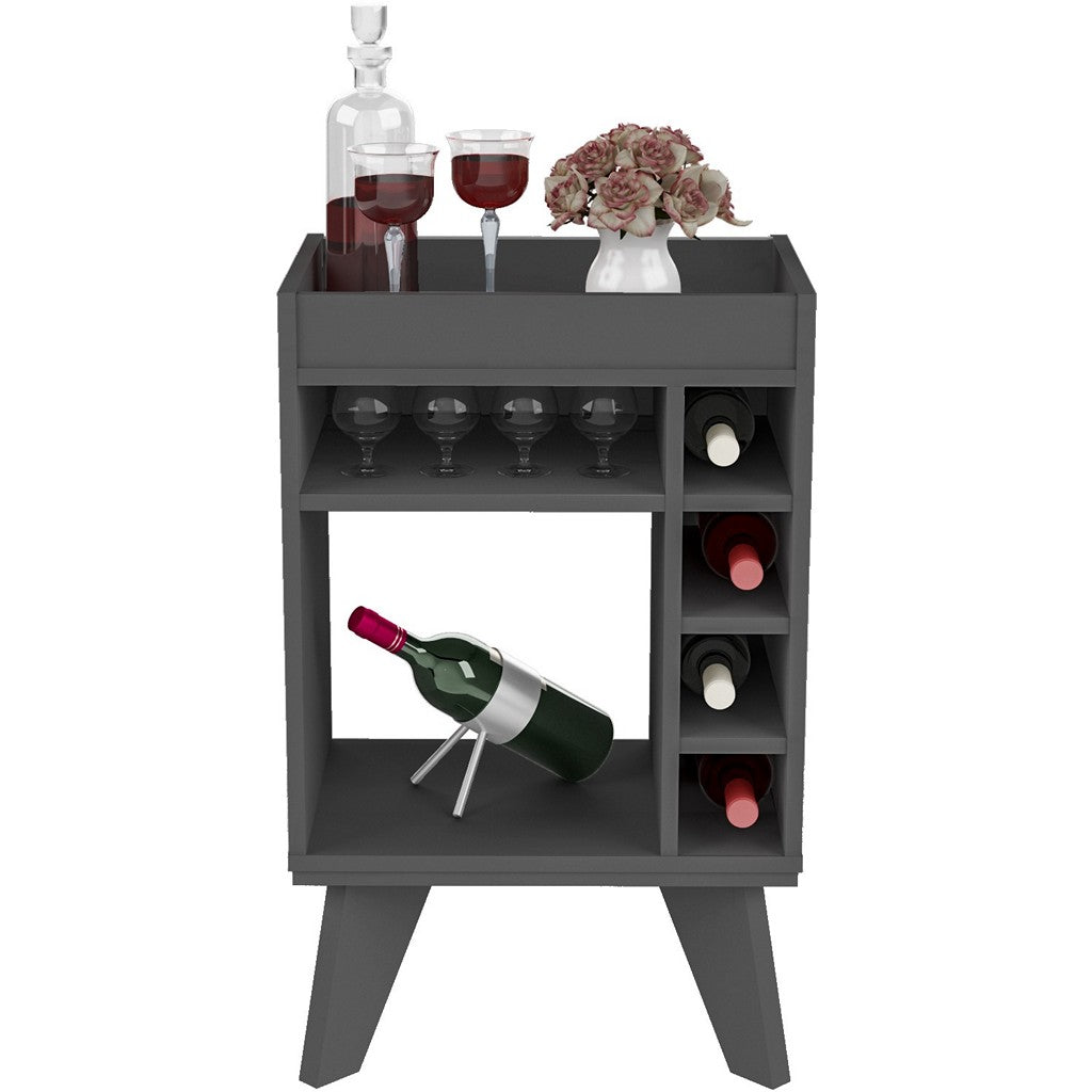 Naples Mini Bar / Side Table-Furniture-Seconique-Grey-Levines Furniture