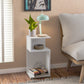 Naples Plant Stand / Side Table-Furniture-Seconique-Oak Effect-Levines Furniture