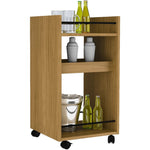 Naples Serving Cart / Side Table-Furniture-Seconique-Oak Effect-Levines Furniture