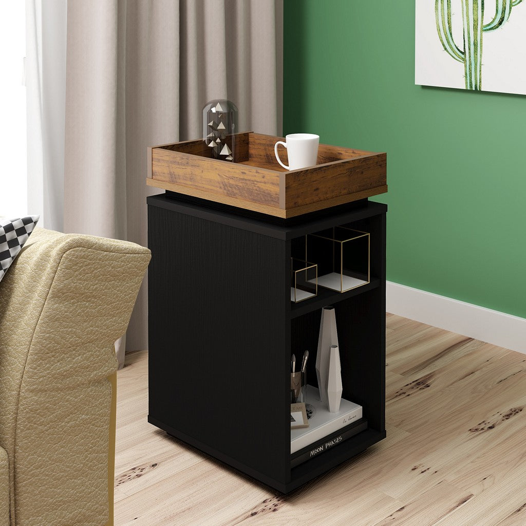 Naples Storage Side Table-Furniture-Seconique-Oak Effect-Levines Furniture