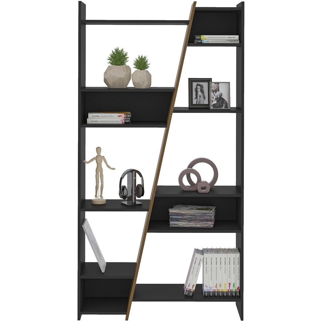 Naples Tall Bookcase-Furniture-Seconique-Oak Effect-Levines Furniture