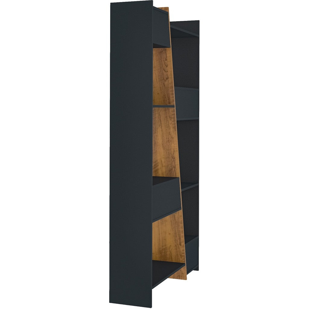 Naples Tall Bookcase-Furniture-Seconique-Oak Effect-Levines Furniture