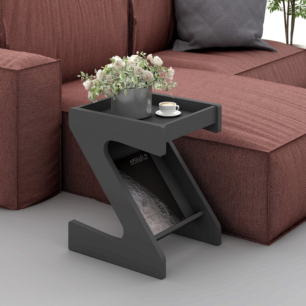 Naples Z Side Table-Furniture-Seconique-Grey-Levines Furniture