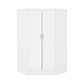 Nevada 2 Door Corner Wardrobe-Furniture-Seconique-Grey Gloss/ Light Oak Effect Veneer-Levines Furniture
