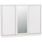 Nevada 3 Door Sliding Wardrobe-Furniture-Seconique-White Gloss-Levines Furniture