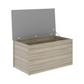 Nevada Blanket Box-Furniture-Seconique-Grey Gloss/ Light Oak Effect Veneer-Levines Furniture