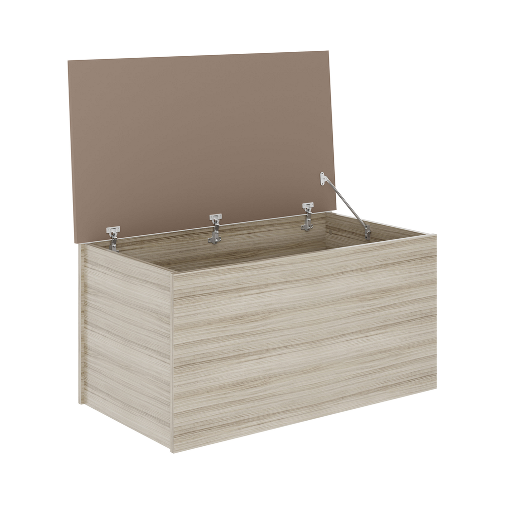 Nevada Blanket Box-Furniture-Seconique-Grey Gloss/ Light Oak Effect Veneer-Levines Furniture