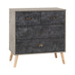 Nordic 2 + 2 Drawer Chest-Furniture-Seconique-Concrete effect/ Charcoal-Levines Furniture