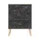 Nordic 3 Drawer Chest-Furniture-Seconique-Concrete effect/ Charcoal-Levines Furniture