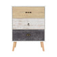 Nordic 3 Drawer Chest-Furniture-Seconique-Concrete effect/ Charcoal-Levines Furniture