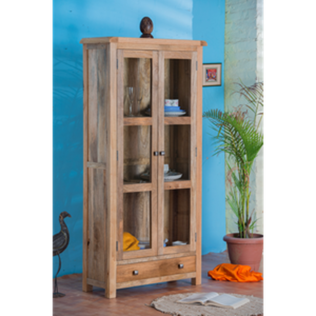 Odisha Glazed Display Cabinet-Furniture-IFD-Levines Furniture