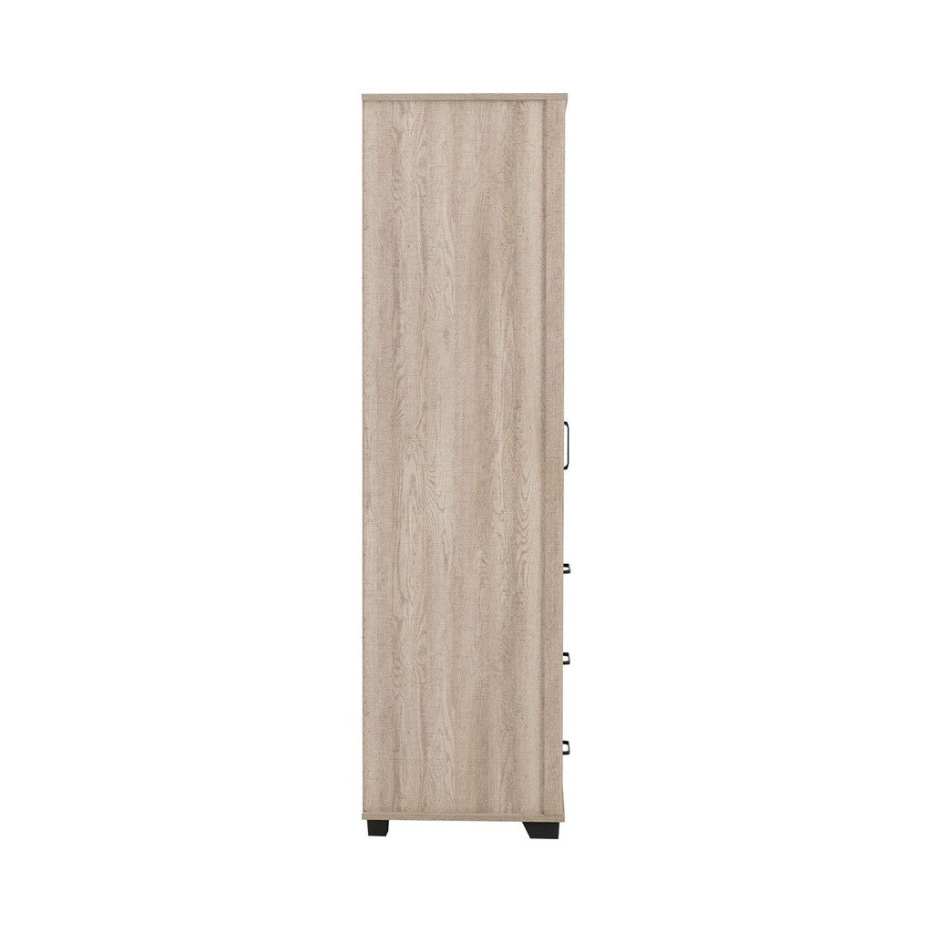 Oliver Range - 1 Door 3 Drawer Open Shelf Wardrobe-Furniture-Seconique-Levines Furniture