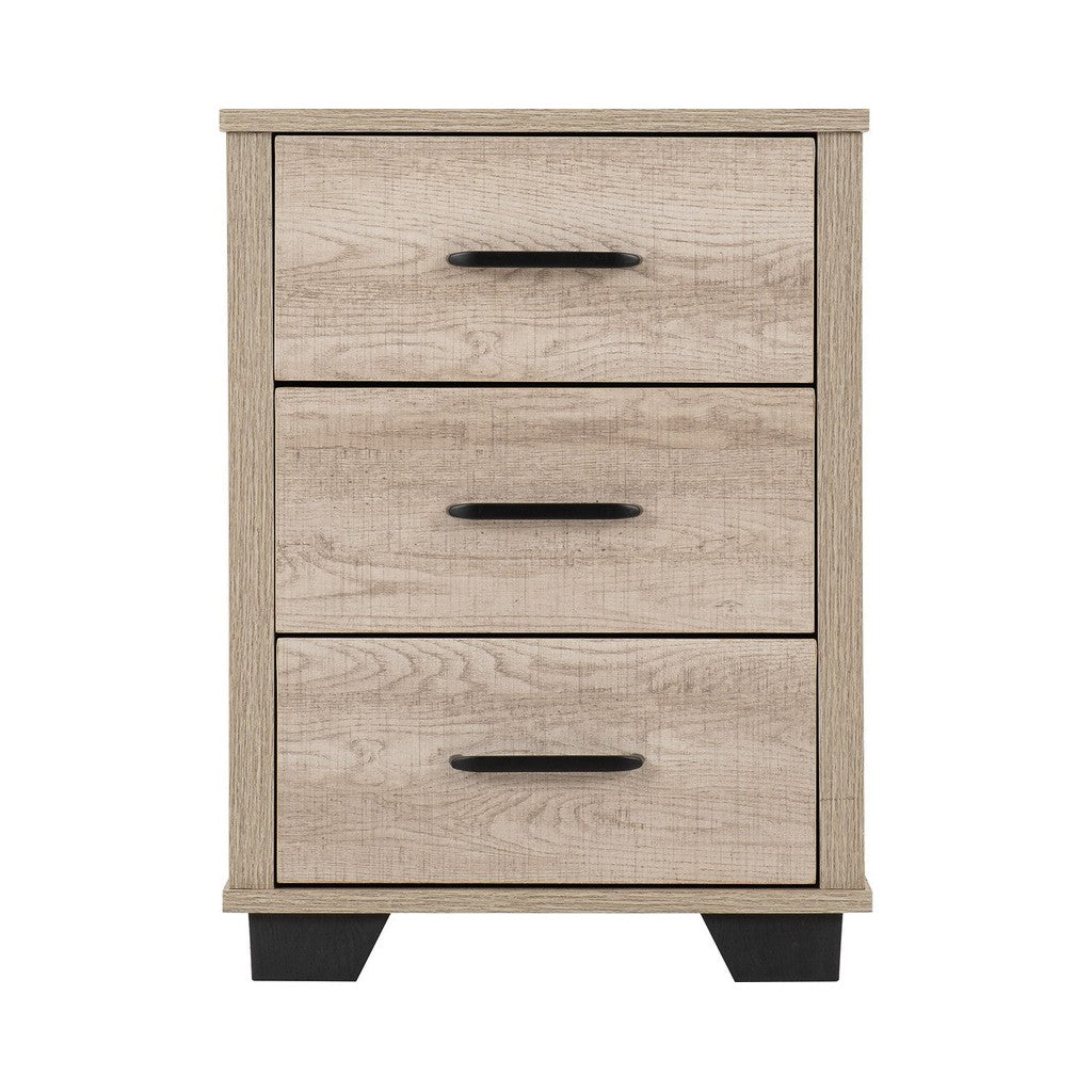 Oliver Range - 3 Drawer Bedside-Furniture-Seconique-Levines Furniture