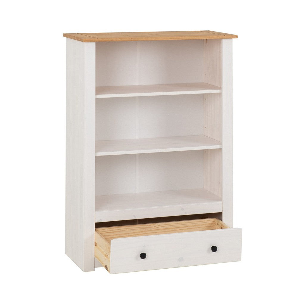 Panama Range - 1 Drawer Bookcase-Furniture-Seconique-Levines Furniture