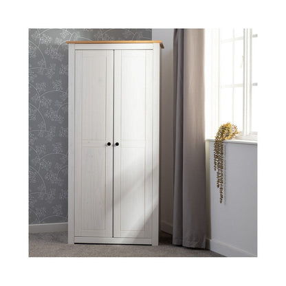 Panama Range - 2 Door Wardrobe-Furniture-Seconique-Levines Furniture