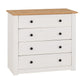 Panama Range - 4 Drawer Chest-Furniture-Seconique-Levines Furniture