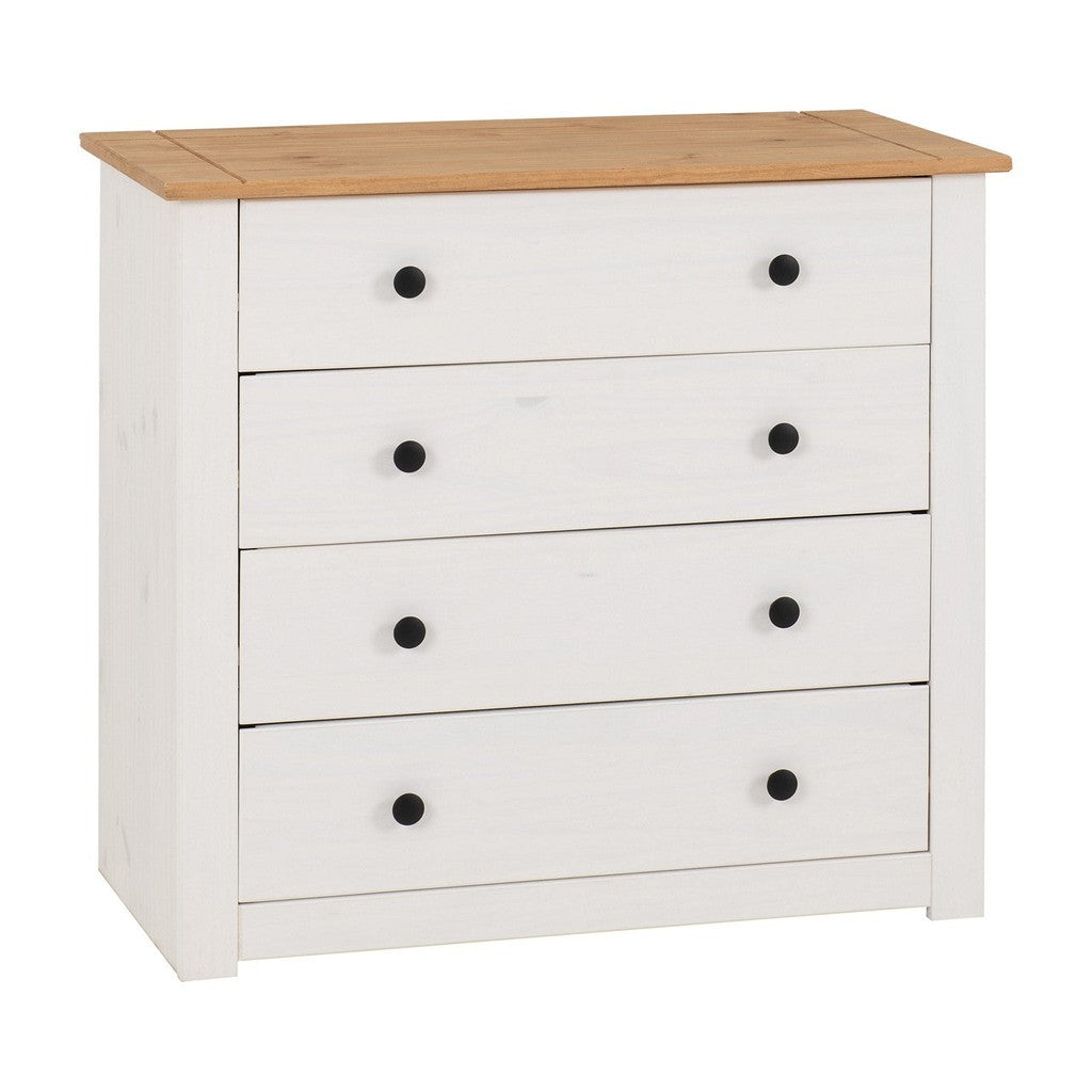 Panama Range - 4 Drawer Chest-Furniture-Seconique-Levines Furniture