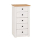 Panama Range - 5 Drawer Chest-Furniture-Seconique-Levines Furniture