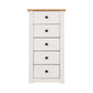 Panama Range - 5 Drawer Chest-Furniture-Seconique-Levines Furniture