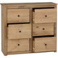 Panama 6 Drawer Chest-Furniture-Seconique-White / Natural Wax-Levines Furniture