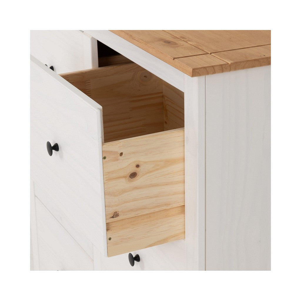 Panama Range - 6 Drawer Chest-Furniture-Seconique-Levines Furniture