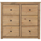 Panama 6 Drawer Chest-Furniture-Seconique-Natural Wax-Levines Furniture