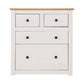 Panama Range - 2+2 Drawer Chest-Furniture-Seconique-Levines Furniture