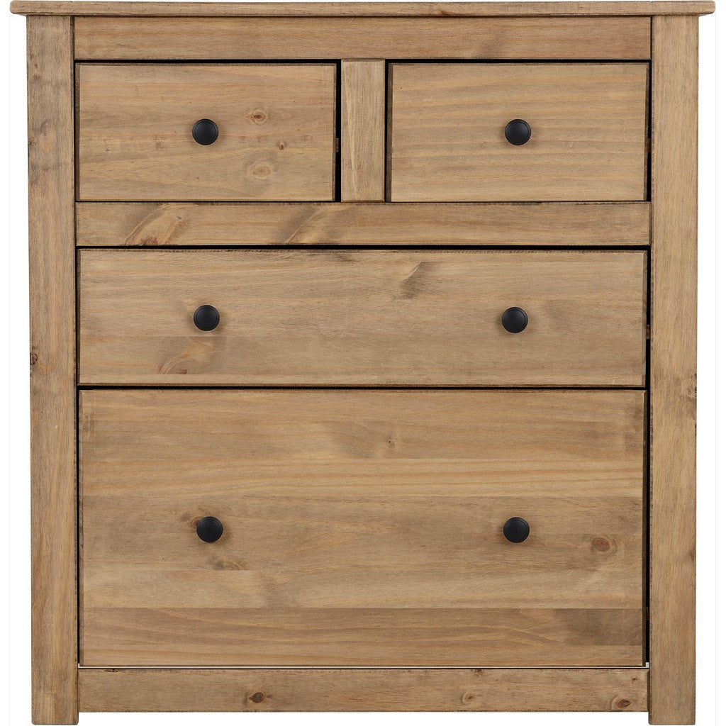 Panama Chest of Drawers-Furniture-Seconique-White / Natural Wax-Levines Furniture