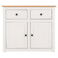 Panama Range - 2 Door 2 Drawer Sideboard-Furniture-Seconique-Levines Furniture