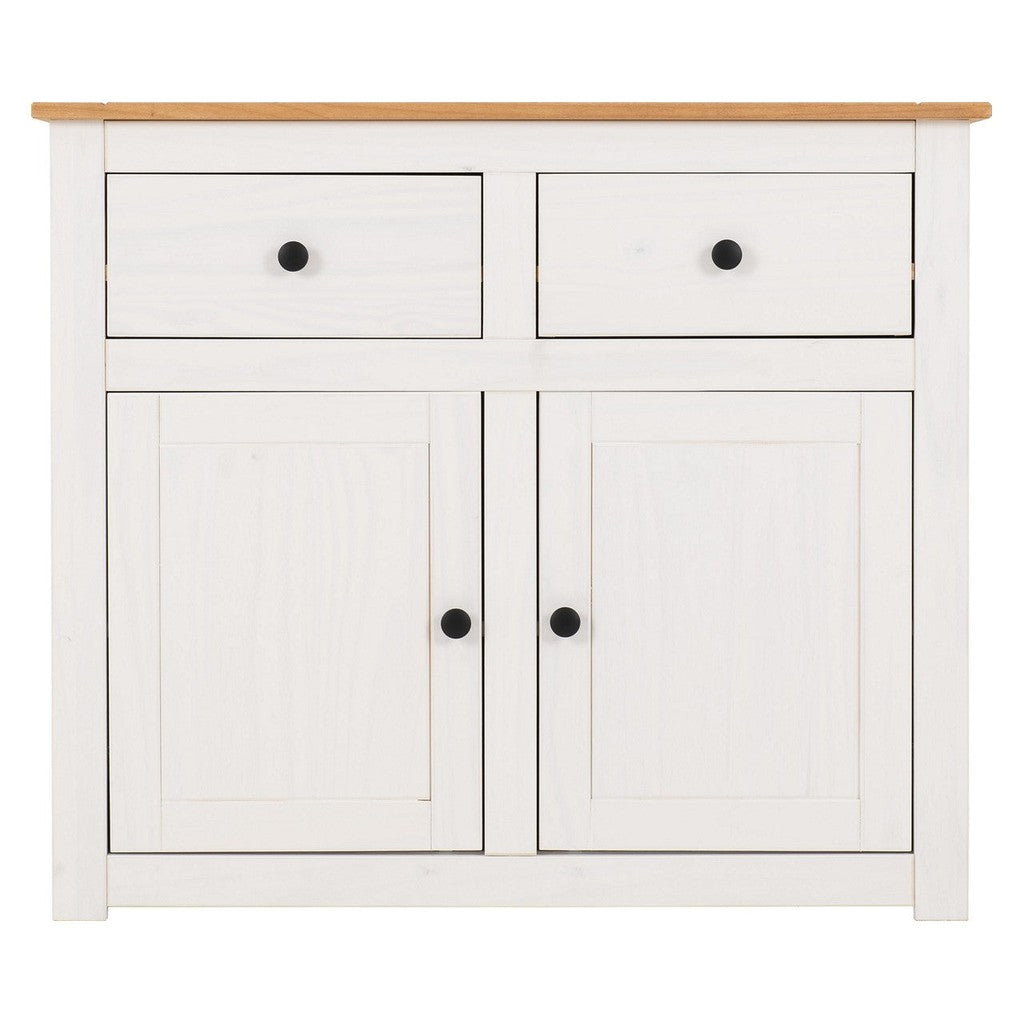 Panama Range - 2 Door 2 Drawer Sideboard-Furniture-Seconique-Levines Furniture