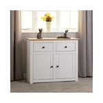 Panama Range - 2 Door 2 Drawer Sideboard-Furniture-Seconique-Levines Furniture