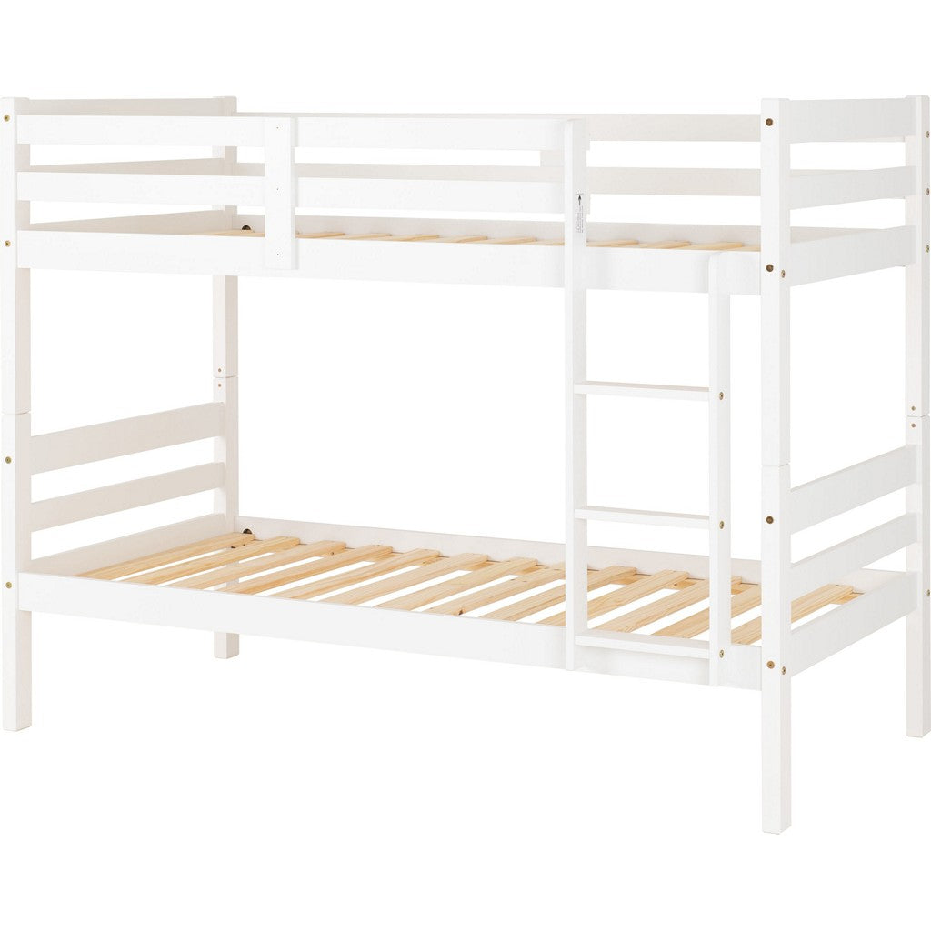 Panama Single Bunk Bed-Furniture-Seconique-White-Levines Furniture