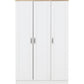 Portland 3 Door Wardrobe-Furniture-Seconique-Grey / Oak Effect-Levines Furniture