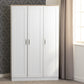 Portland 3 Door Wardrobe-Furniture-Seconique-Grey / Oak Effect-Levines Furniture