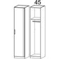 Rivera 1 Door Wardrobe-Furniture-Rauch-White-1 Door (Right Hand)-Levines Furniture