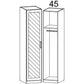 Rivera 1 Door Wardrobe-Furniture-Rauch-White-1 Mirror Door (Left Hand)-Levines Furniture