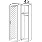 Rivera 1 Door Wardrobe-Furniture-Rauch-White-1 Mirror Door (Right Hand)-Levines Furniture