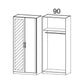 Rauch Rivera Range - Wardrobe Unit 2 Door-Furniture-Rauch-White-2 Doors - 1 Mirror Door Left-No Drawers-Levines Furniture