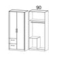 Rauch Rivera Range - Wardrobe Unit 2 Door-Furniture-Rauch-Sonoma Oak-2 Door-Drawers Left-Levines Furniture