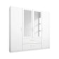 Rauch Rivera Range - Wardrobe Unit 3 Door-Furniture-Rauch-White-3 Door-No Drawers-Levines Furniture