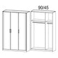 Rauch Rivera Range - Wardrobe Unit 3 Door-Furniture-Rauch-White-3 Door-No Drawers-Levines Furniture